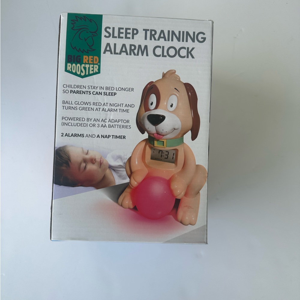 Big Red Rooster Sleep Training Alarm Clock